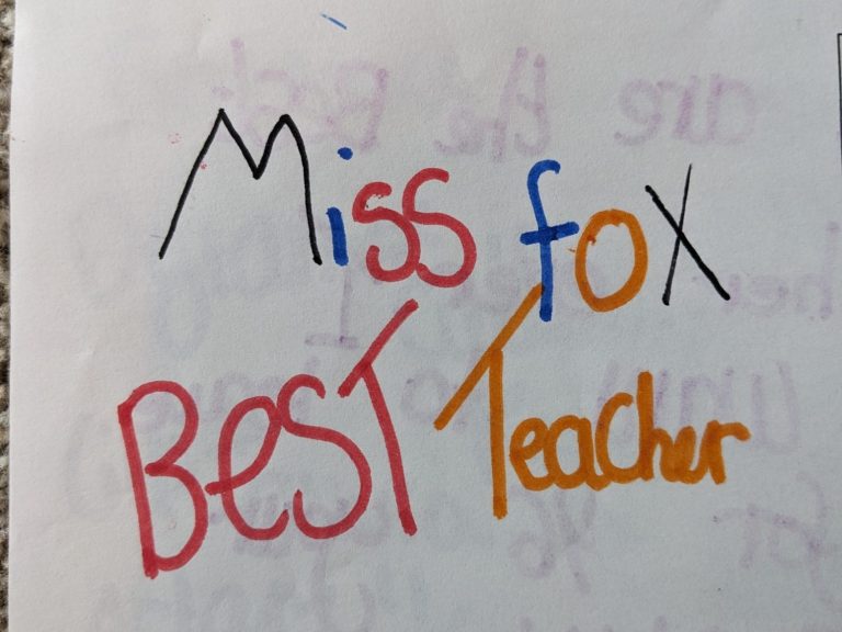 Miss Fox Best Teacher